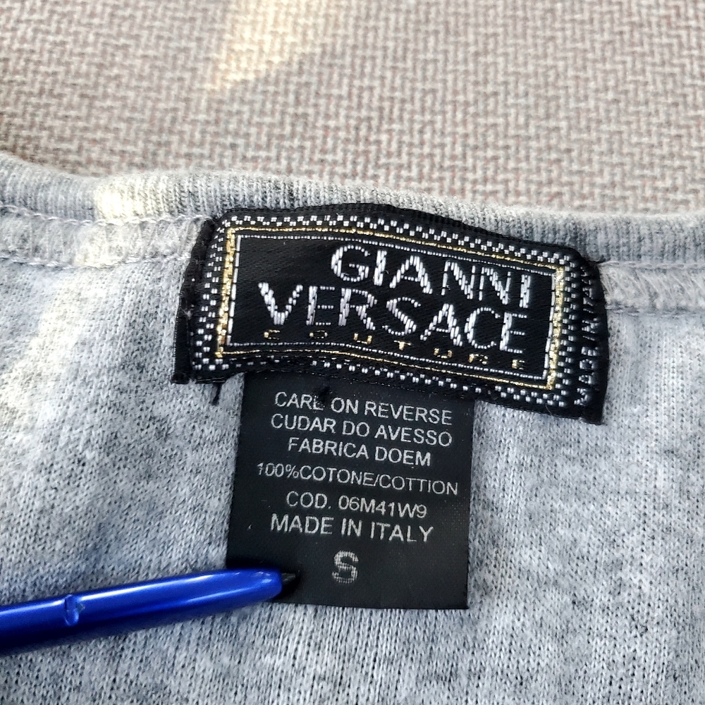 3/$50 Gianni Versace Gray Sweater